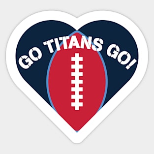 Heart Shaped Tennessee Titans Sticker